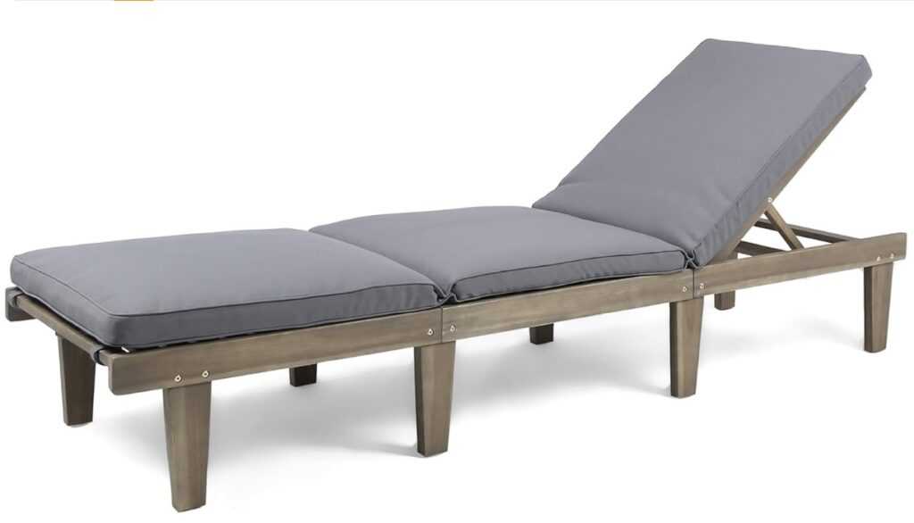 Christopher Knight Home Alisa Outdoor Acacia Wood Chaise Lounge