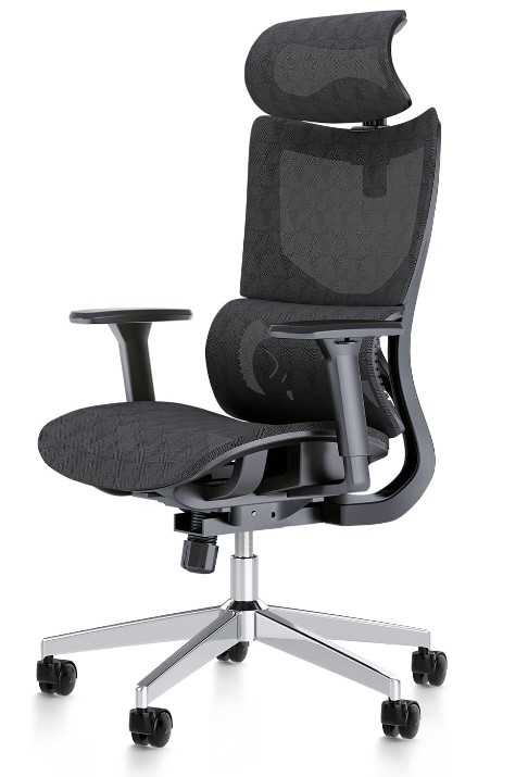 Ergonomic Office Chair with 3D Armrest, Big and Tall Computer Desk Chair with Adjustable Headrest, Seat Depth, Lumbar Support, Home Office Gaming Chair