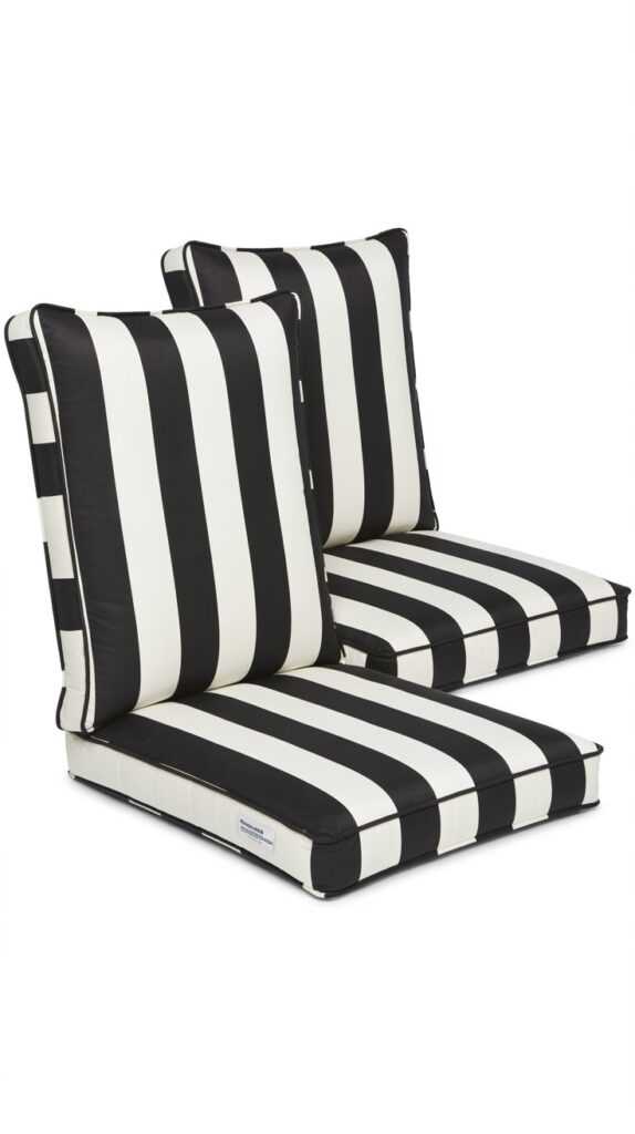 Chaise Lounge Cushions – Set of 2, 74" x 22" x 3"