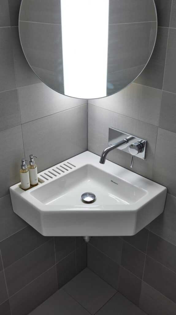 Compact Corner Sinks