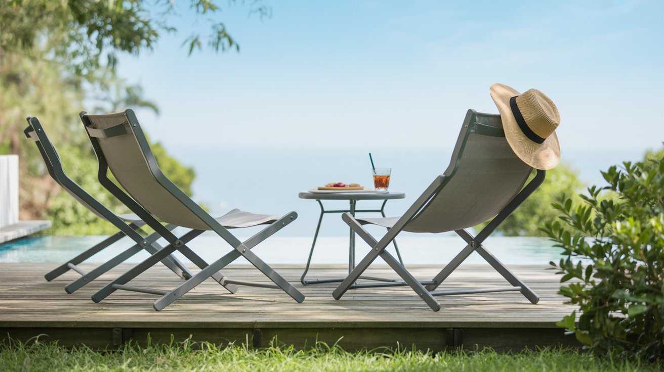 Folding Outdoor Loungers That Maximize Summer Comfort