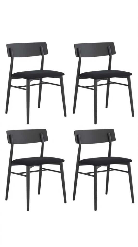 Giantex Metal Dining Chairs Set of 4