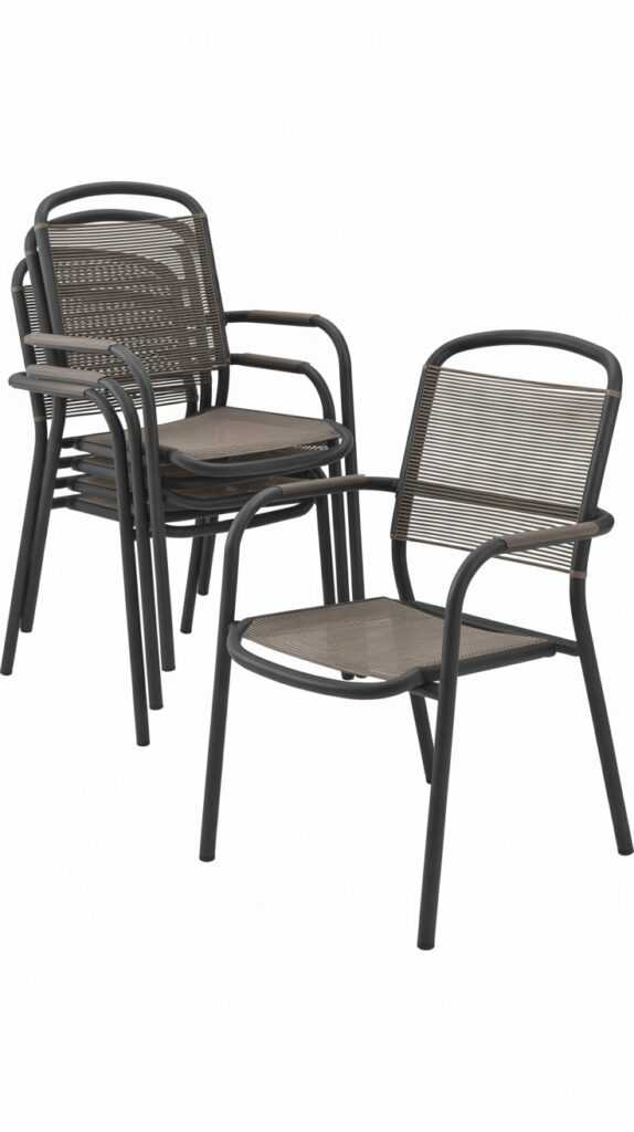 Giantex Stackable Patio Dining Chairs
