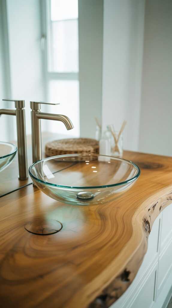 Glass and Wood Combo