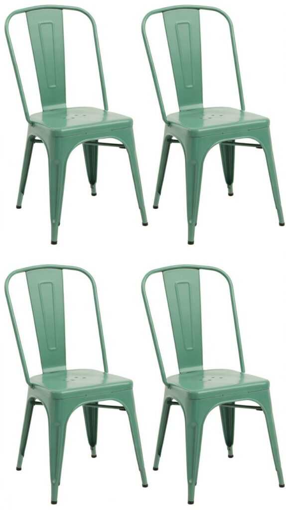 Metal Dining Chairs Set of 4