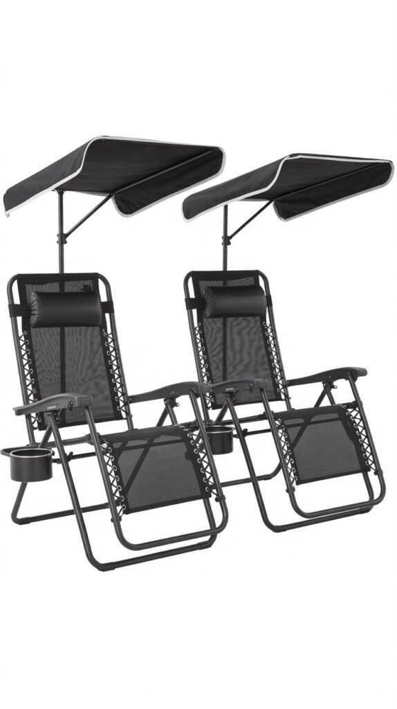 MoNiBloom Zero Gravity Chair Set of 2
