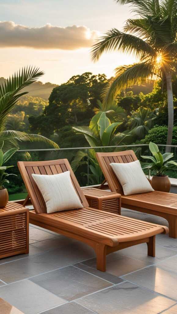 Teak Loungers