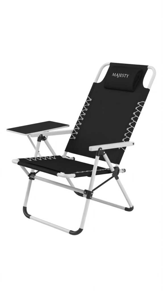 WEJOY Folding Recliner Lounge Chair with Side Table