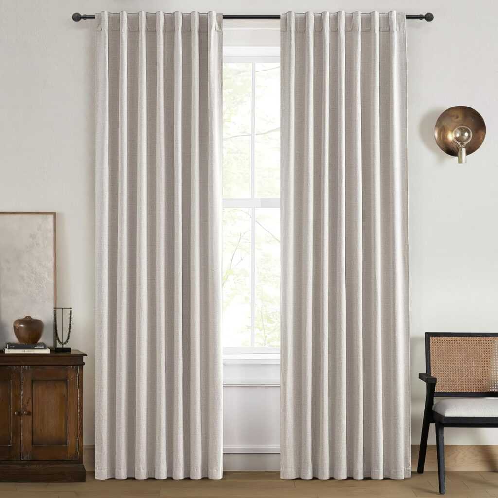 100% Blackout Farmhouse Style Curtains