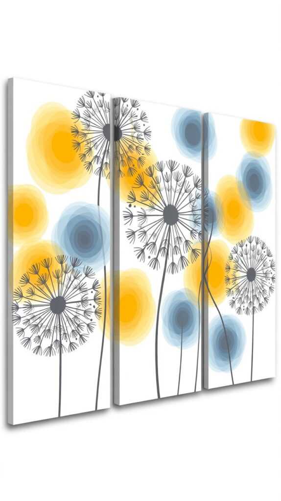 Abstract Watercolor 3-Piece Framed Canvas Wall Art