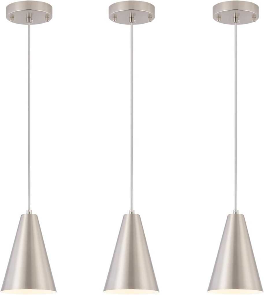 Add Major Drama with Brushed Nickel Pendant Lights