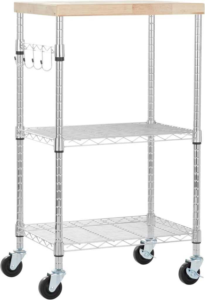 Amazon Basics Portable Kitchen 3-Tier Storage Rack