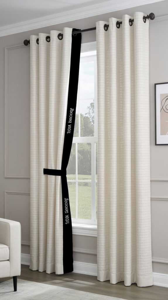 Block Out the Chaos: FMFUNCTEX Beige Blackout Curtains