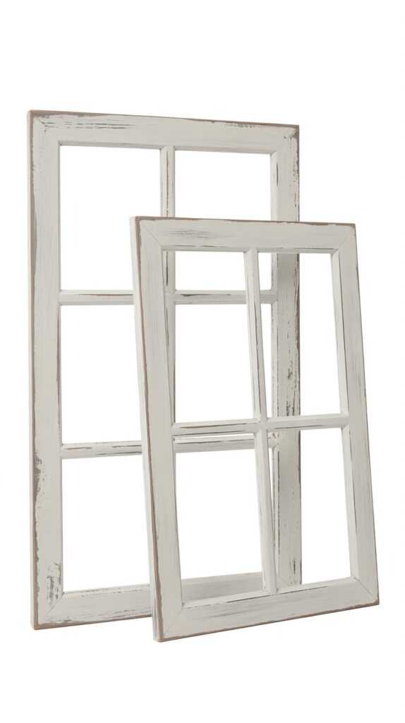 CALIFORNIA CADE ELECTRONIC Rustic Window Frame Decor