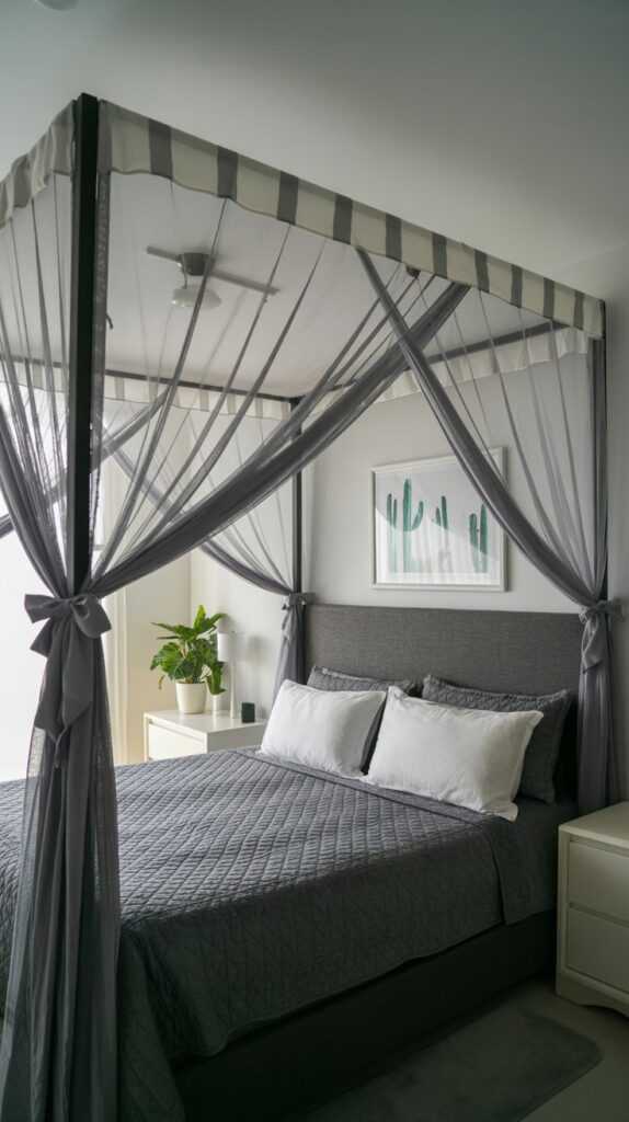 Dramatic Canopy Curtains, Because Why Not?