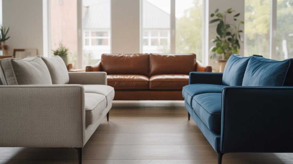 Fabric, Leather, or Velvet How to Choose the Best Sofa