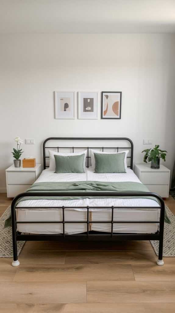Finish Strong: Black Twin Bed Frame with Wood Headboard