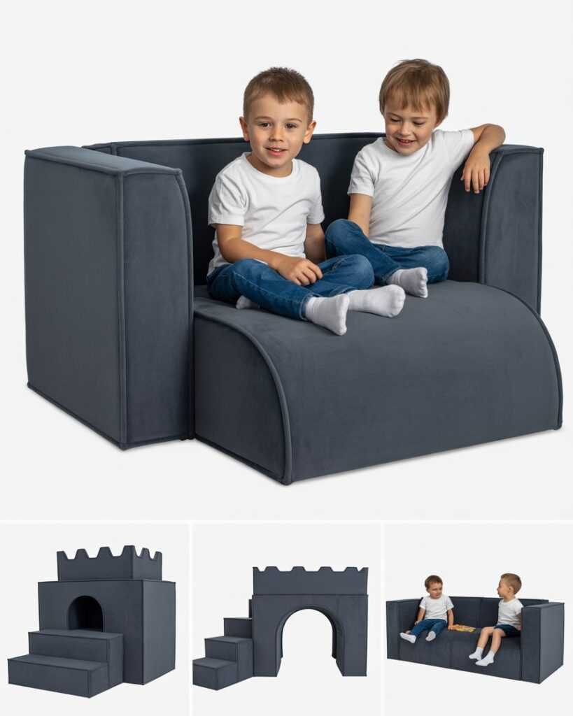 HOMFINE 16pcs Modular Kids Play Couch – The Sofa That Thinks It’s a Toy