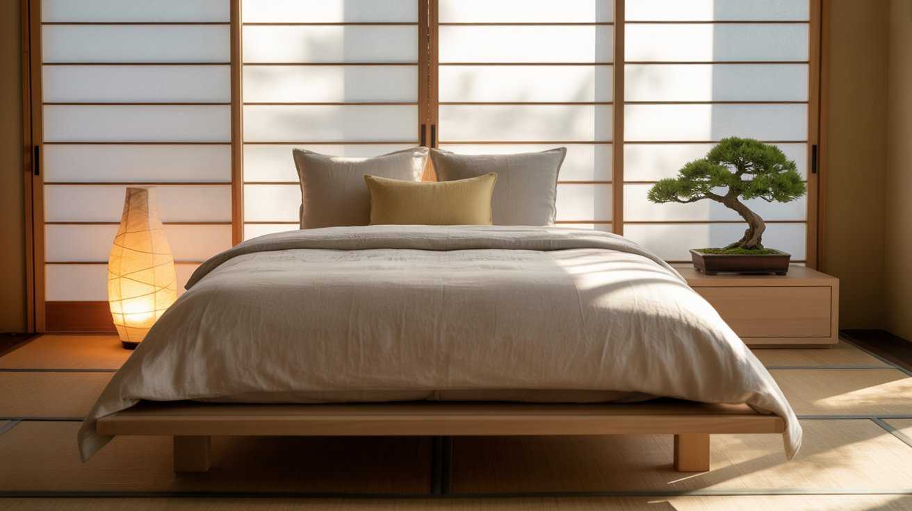 Japanese Bedroom Ideas with Yellow for a Calm Glow