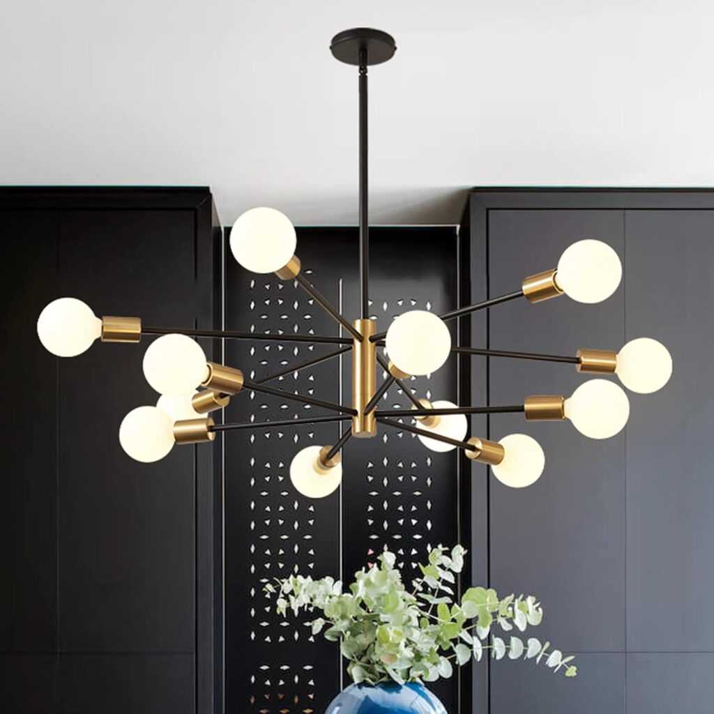 Modern Chandelier Ceiling Light Fixture Sputnik Chandeliers