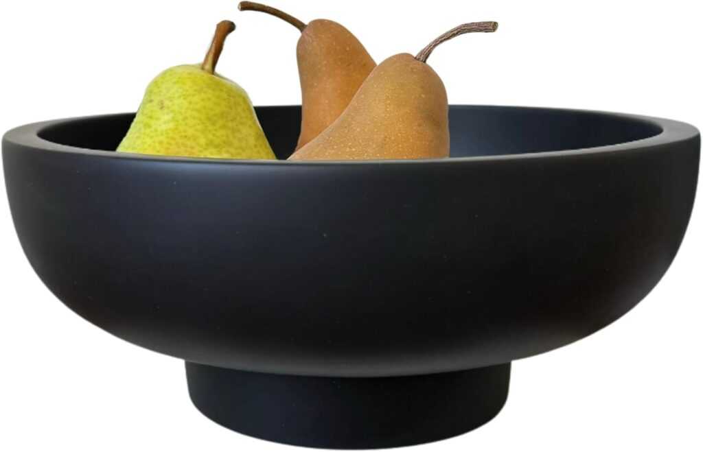 OAKOA Concrete Black Decorative Bowl
