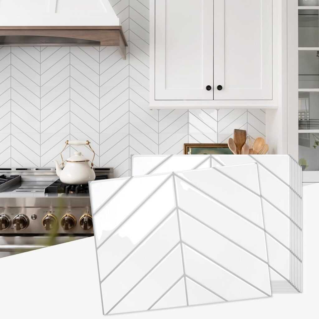 STICKGOO Herringbone Peel and Stick Backsplash
