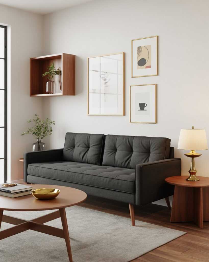 Shintenchi Small Modern Loveseat Couch