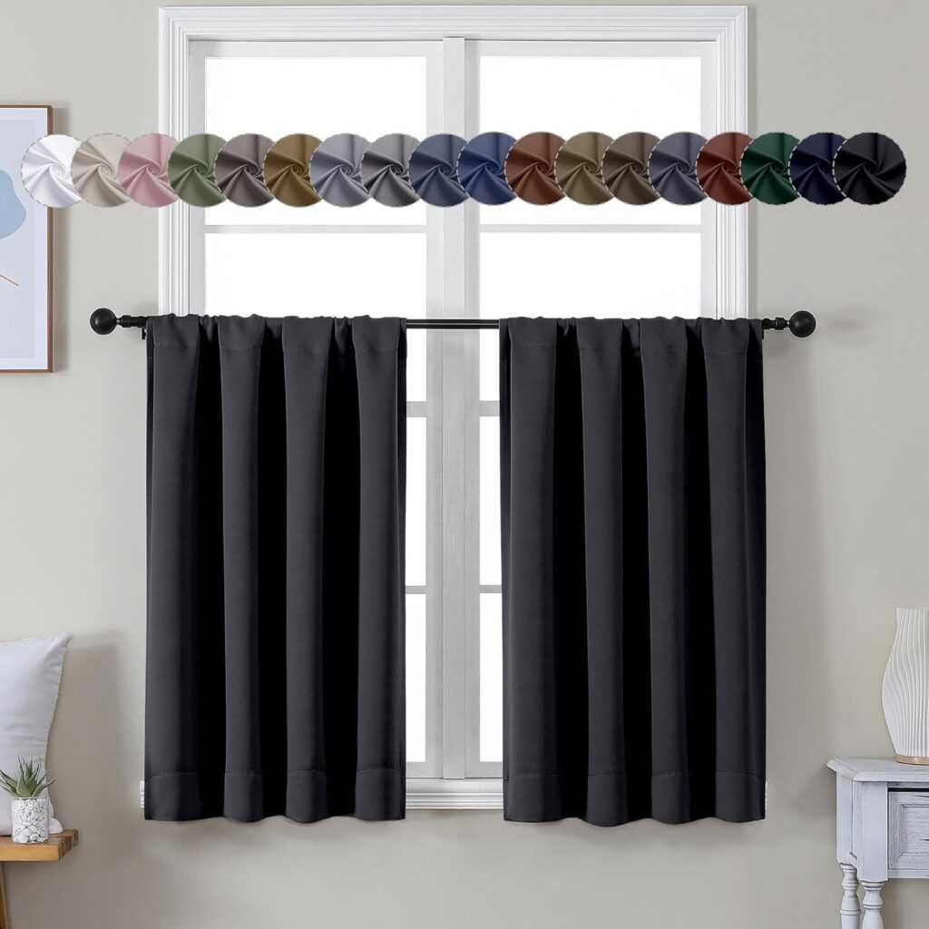 Simplebrand Ava Halloween Black Short Curtains