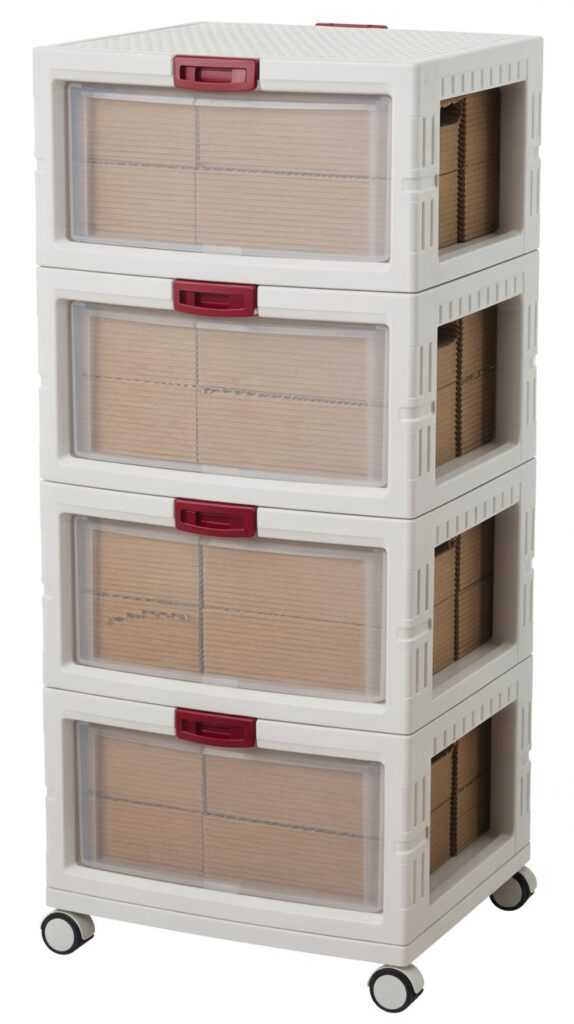 Stack It Up With Lidded Storage Bins on Wheels