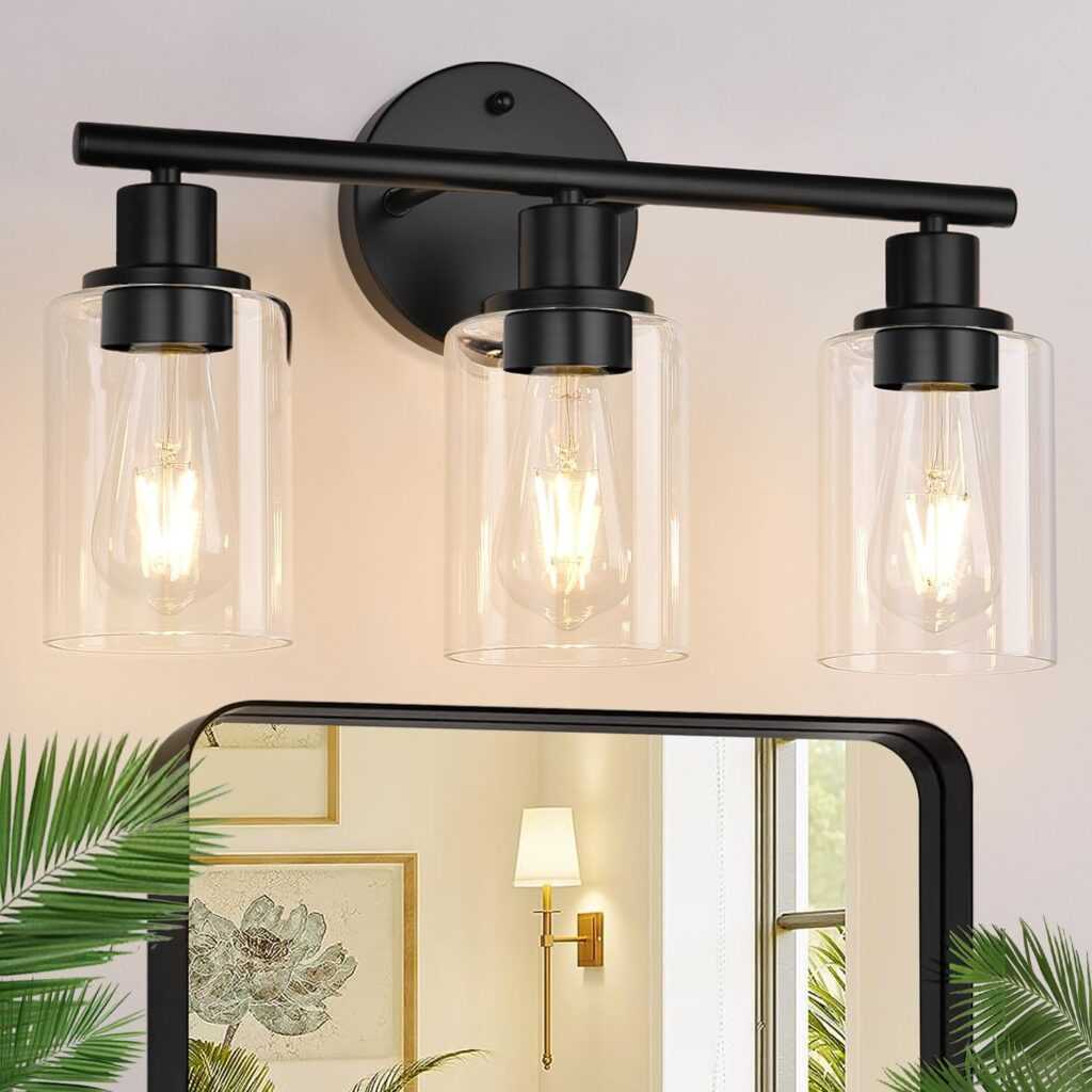 3-Light Black Modern Vanity Light – Bold, Black, and Beautiful
