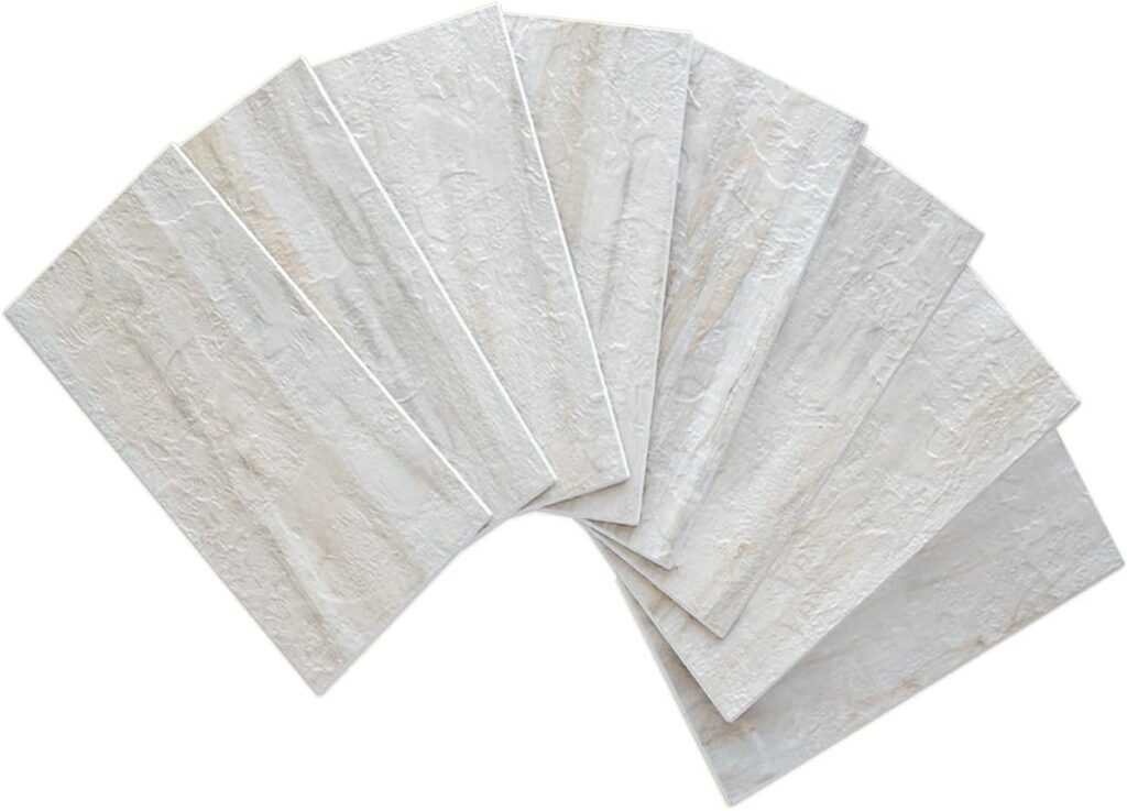 AULIGET Beige Slate Peel and Stick Backsplash Wall Tiles