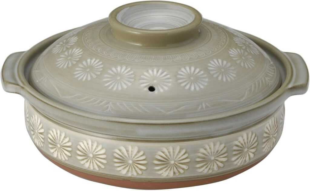 Banko Ware Ginpo Hanamishima Earthenware Pot
