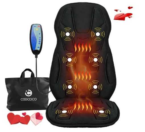 CooCoCo Vibration Back Massager with Heat