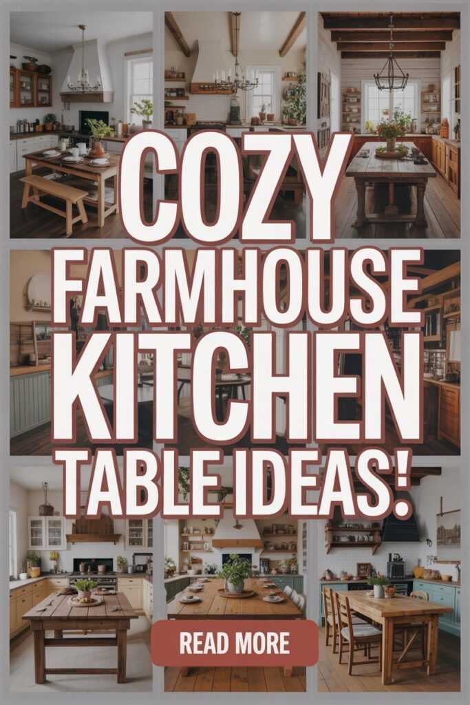 Cozy Farmhouse Kitchen Table Ideas for Your Perfect Setup