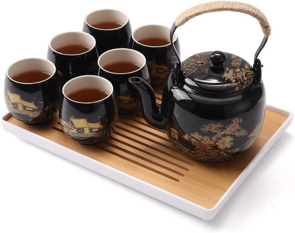 Dujust Japanese Tea Set
