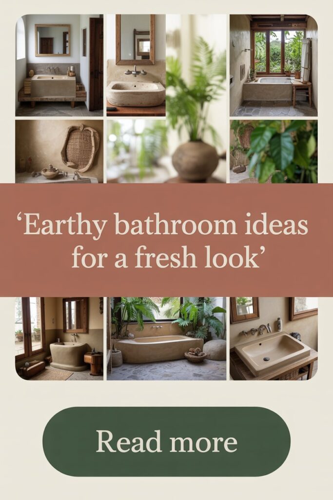 Earthy Bathroom Ideas to Refresh Your Space Naturally