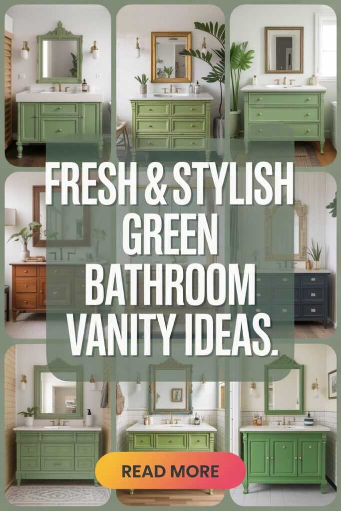 Green Bathroom Vanity Ideas for a Fresh, Stylish Glow-Up