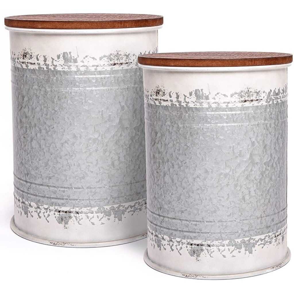 Hallops Farmhouse Accent Side Table Set