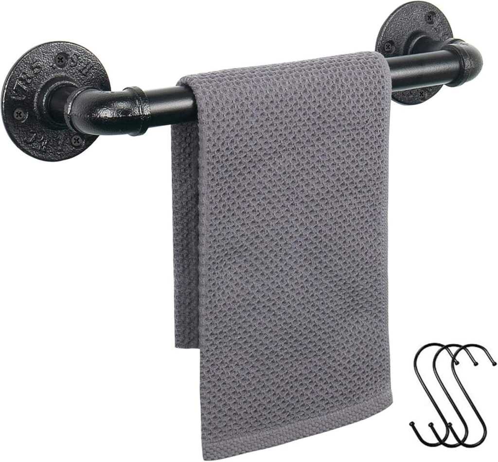 Industrial Pipe Towel Rack (12″)