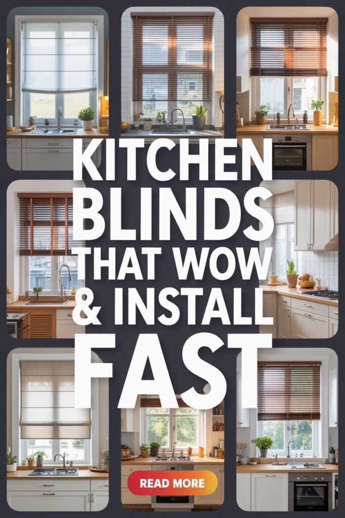 Kitchen Blinds That Wow & Install Fast