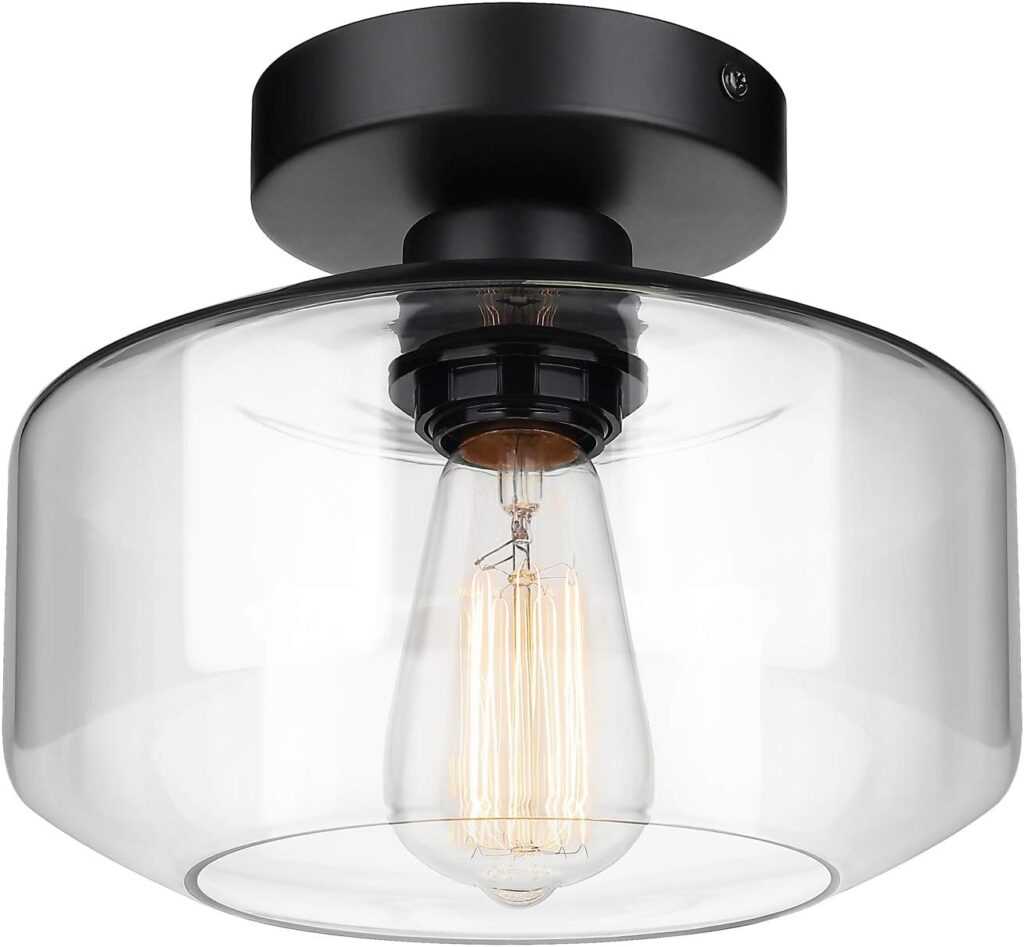 MAXvolador Industrial Semi Flush Mount Ceiling Light