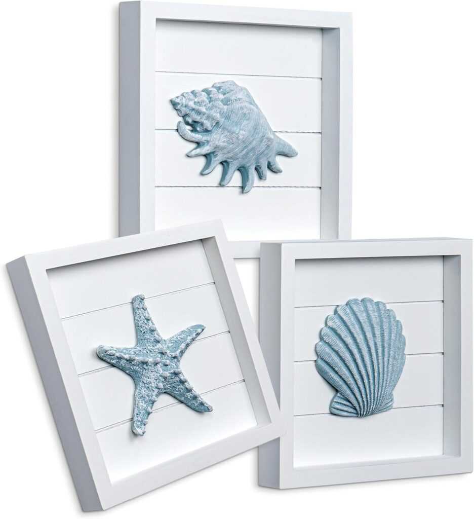 Make a Statement with TideAndTales Seashell and Starfish 3D Wall Art