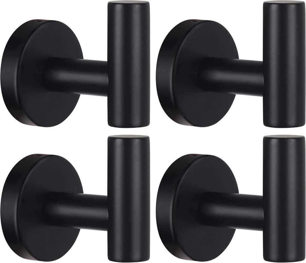 Matte Black Towel Hooks