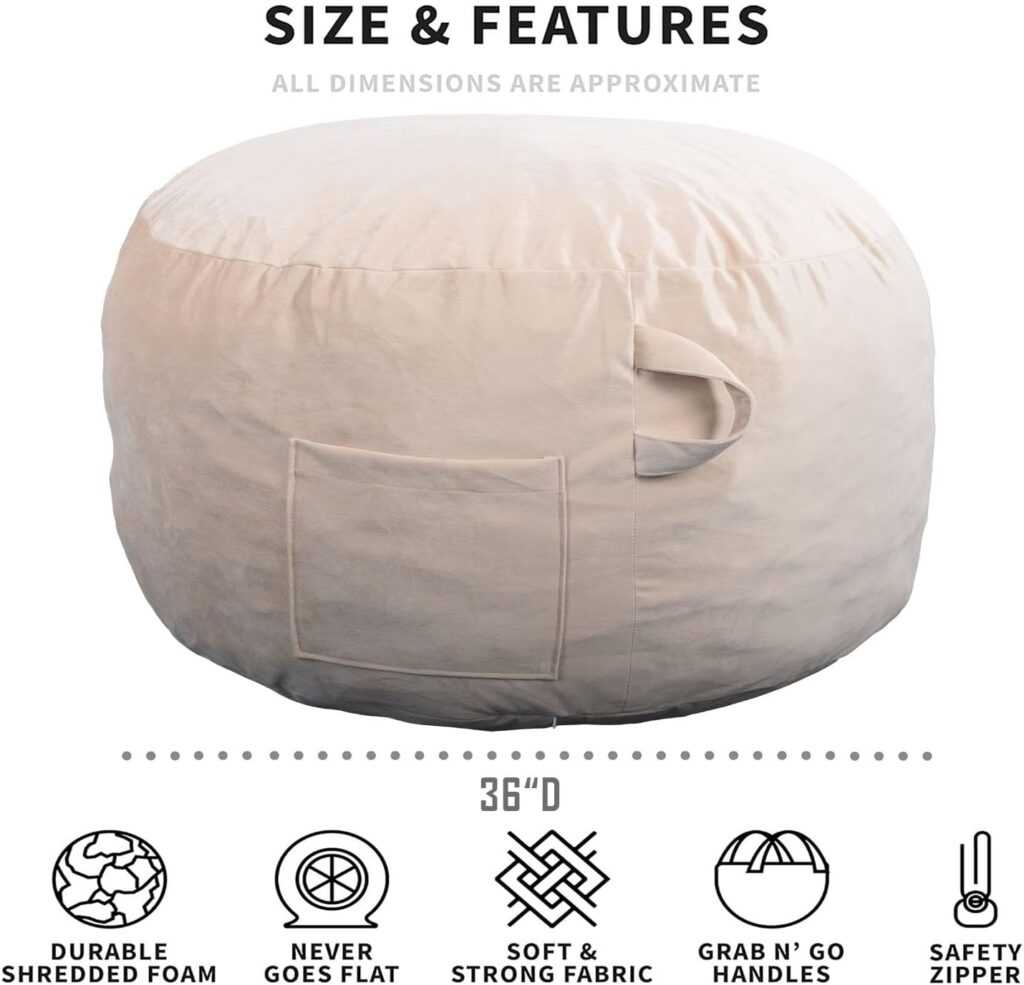 Memory Foam Bean Bag Chair