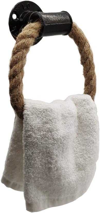 Nail the Nautical Look with a Rope Towel Ring