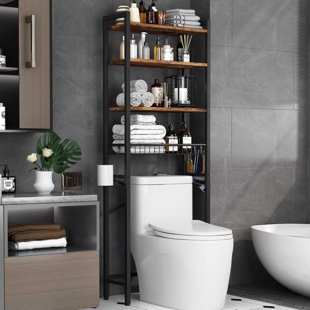 Over-The-Toilet Storage Rack (Vintage Brown)