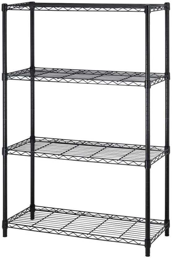 4 Tier Shelving Unit NSF Wire Shelf Metal Organizer