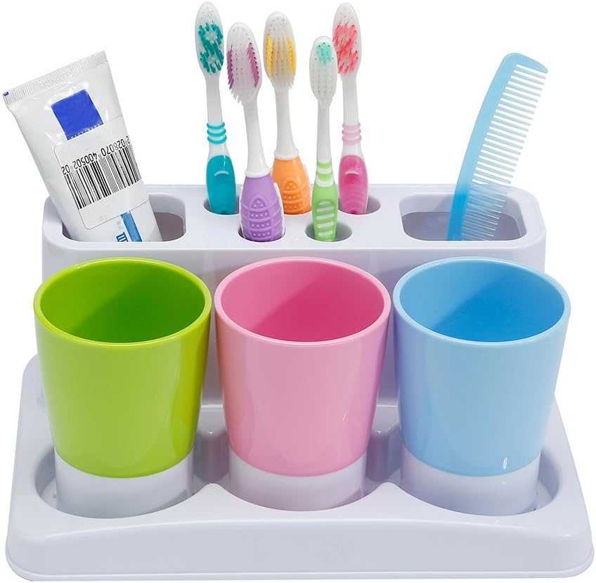 Toothbrush Toothpaste Holder Stand for Bathroom Storage Organizer