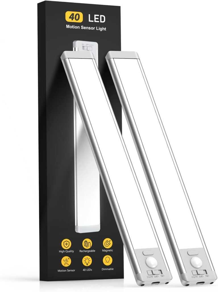Under Cabinet Lighting (40 LED, Rechargeable, Motion Sensor)