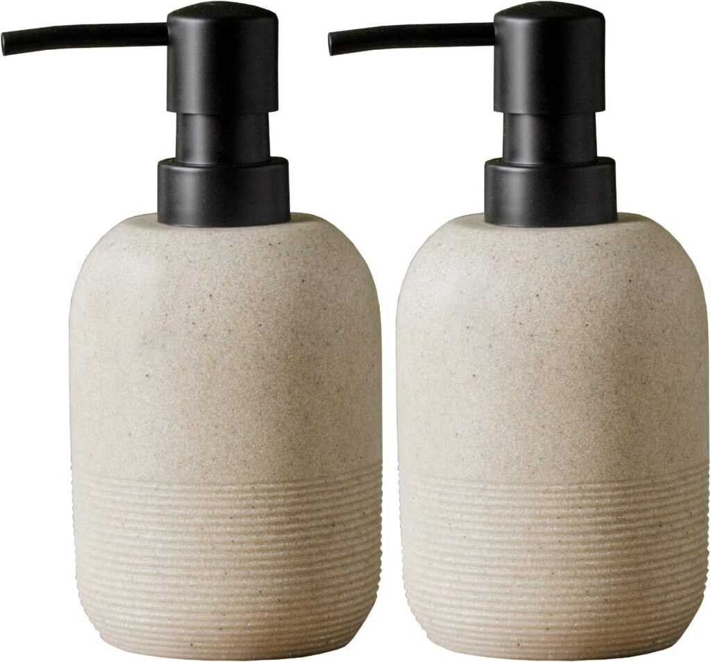 Beige Soap Dispenser Set (2pcs)